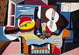 Pablo Picasso Famous Paintings - Mandolin and Guitar